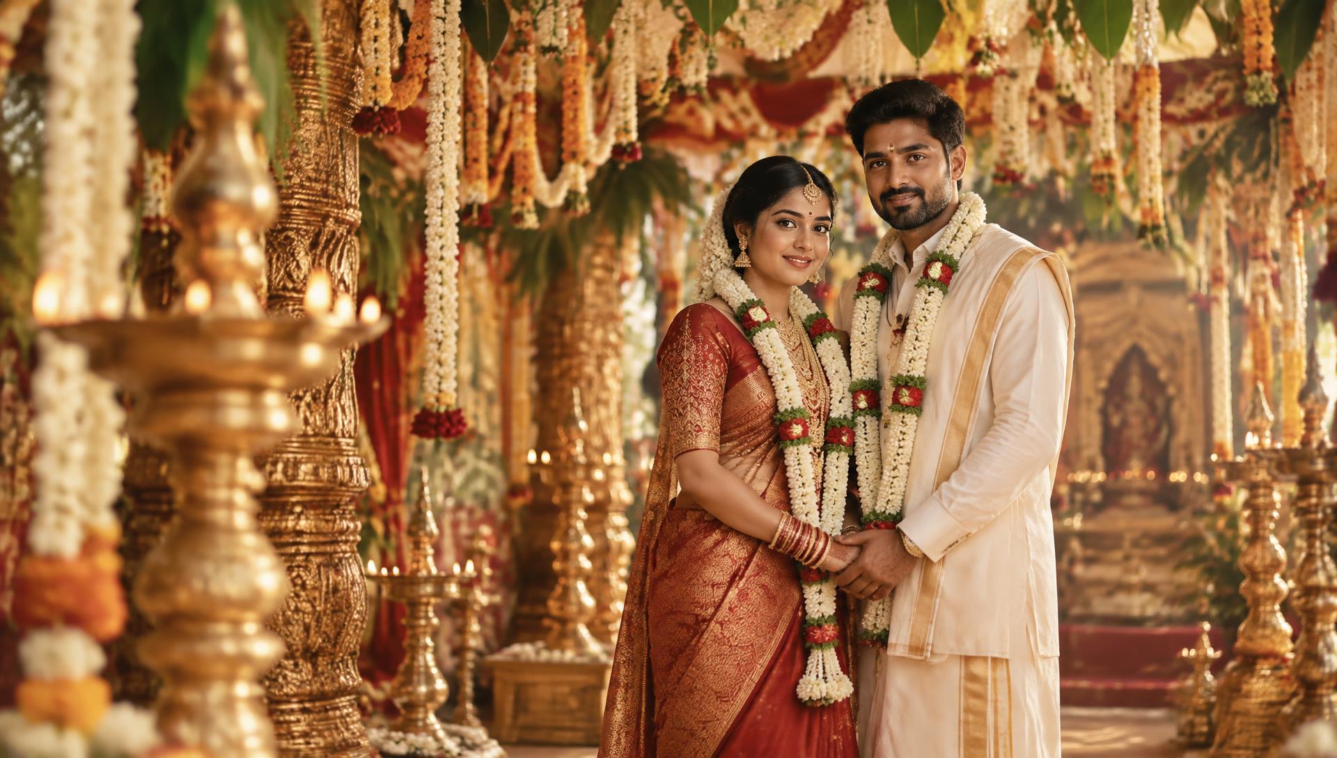 పెళ్ళి వేడుకలో తెలుగు వధూవరులు